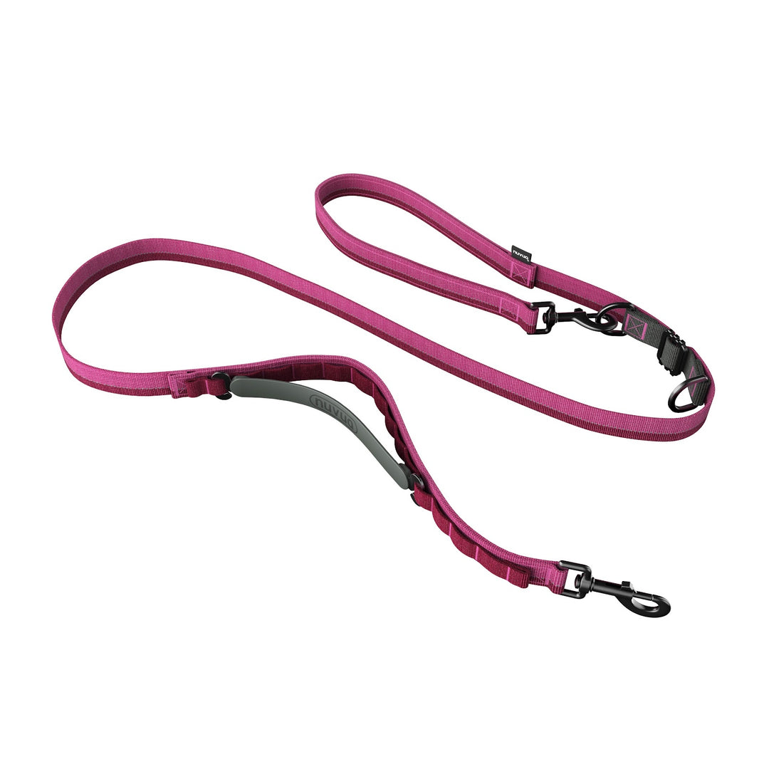 NUVUQ Laisse Multifonctionnelle Rose Framboise