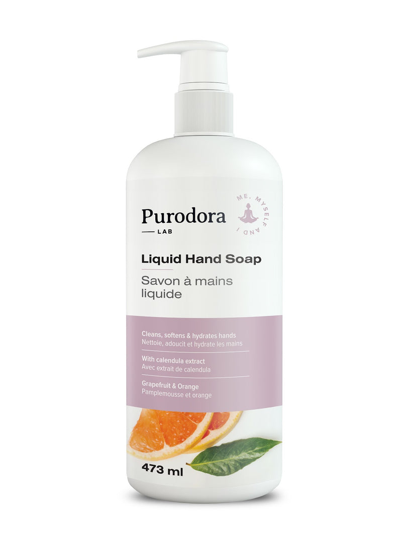 PURODORA Savon à Main Pamplemousse & Orange 473ml
