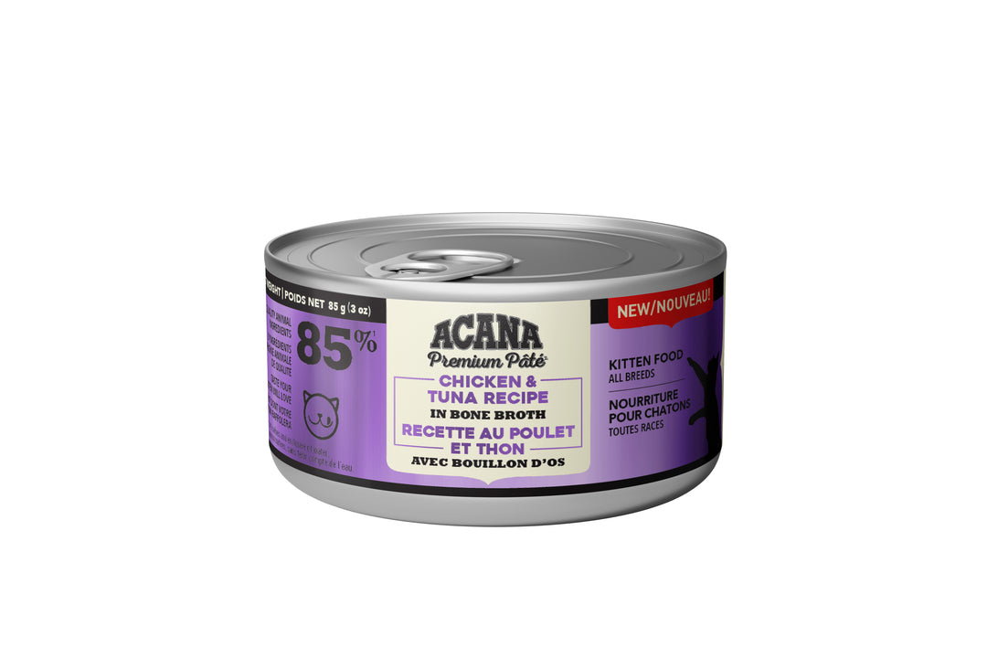 Acana Premium - Chaton Pâté de Poulet et Thon avec Bouillon d'Os - Nourriture Humide pour Chats