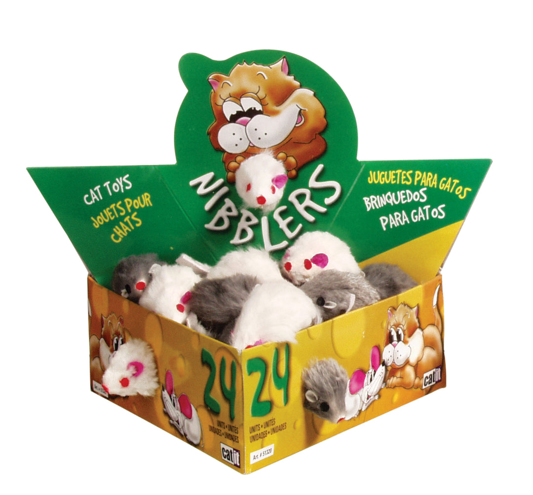 *CATIT NIBBLERS Jouet Chat Souris en Fourrure De Luxe S