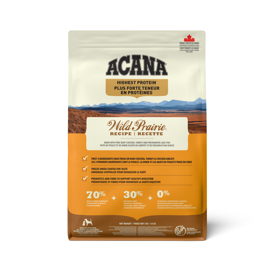 ACANA Plus forte teneur en protéines Wild Prairie 2 kg