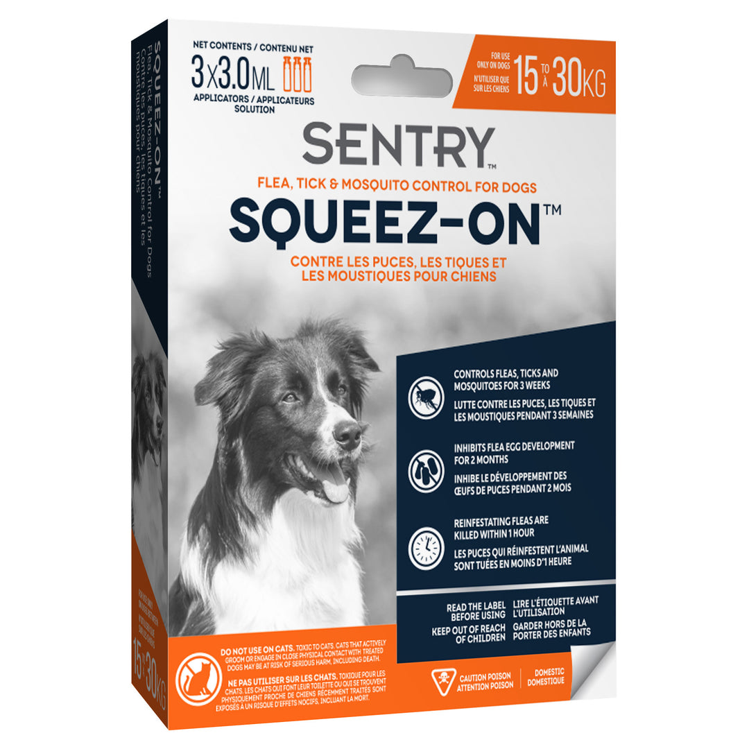 *PETRODEX SENTRY Squeez-On Chien 33-66lb