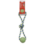 Voir l’image dans la galerie, DOGIT Jouet Chien Boucle/2 Balles en Corde 18&quot; Multicolore
