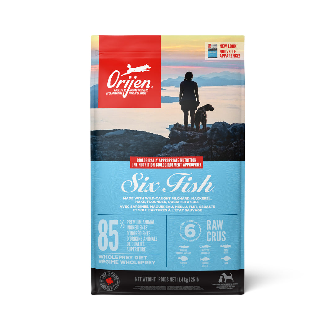 Orijen - Chien Six Fish - Nourriture Sèche Sans Grains pour Chiens
