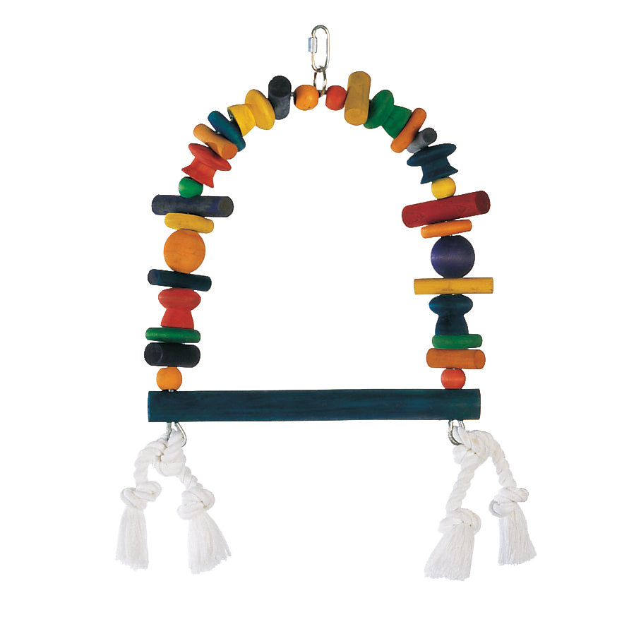 *LW Jouet Oiseaux Junglewood Grand Balancoire en Bois & Corde