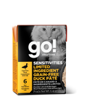 Voir l’image dans la galerie, GO! SENSITIVITIES LID Chat Tetra Pak Pâté Canard SG 182g
