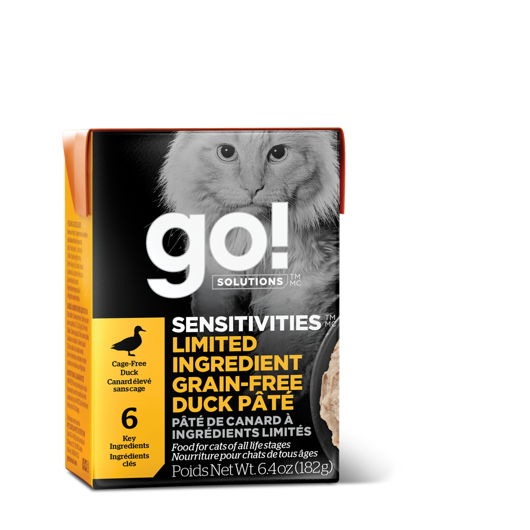 GO! SENSITIVITIES LID Chat Tetra Pak Pâté Canard SG 182g