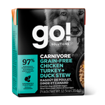 Voir l’image dans la galerie, GO! CARNIVORE Chien Ragoût Poulet, Dinde &amp; Canard SG 354g
