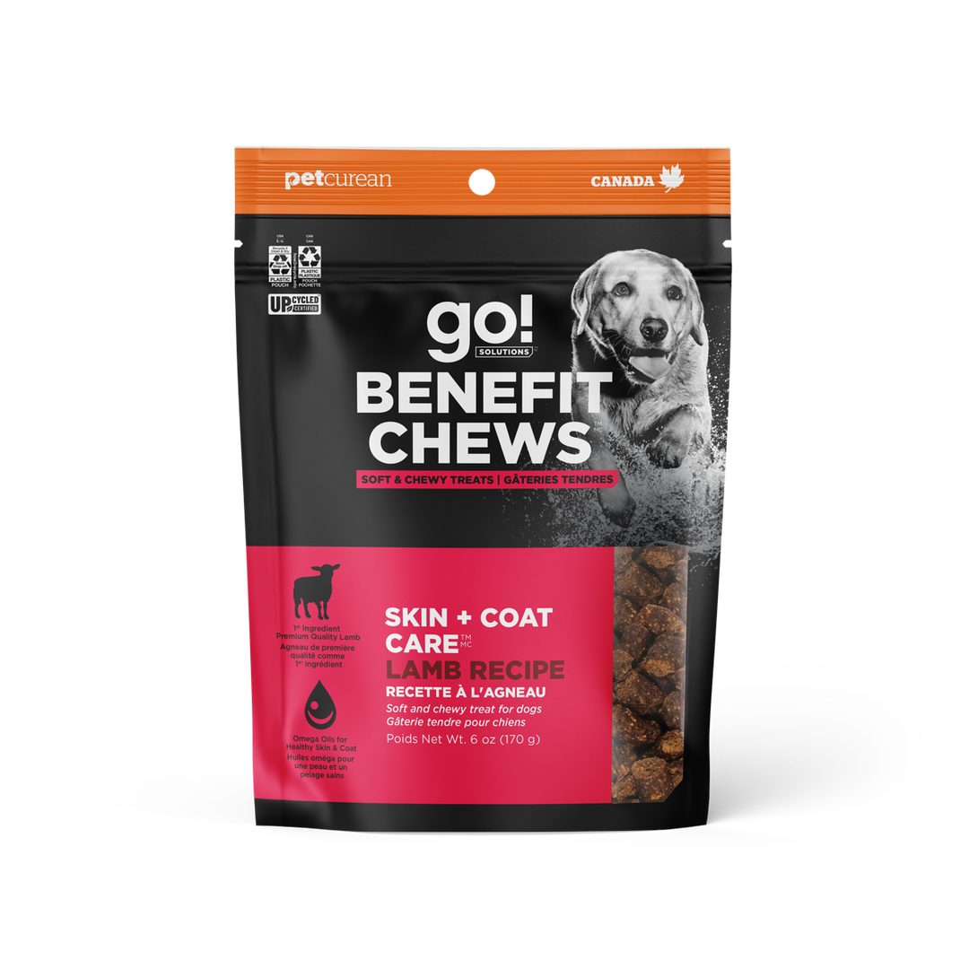 GO! Gâteries Chien Soins Peau & Pelage Agneau 170g