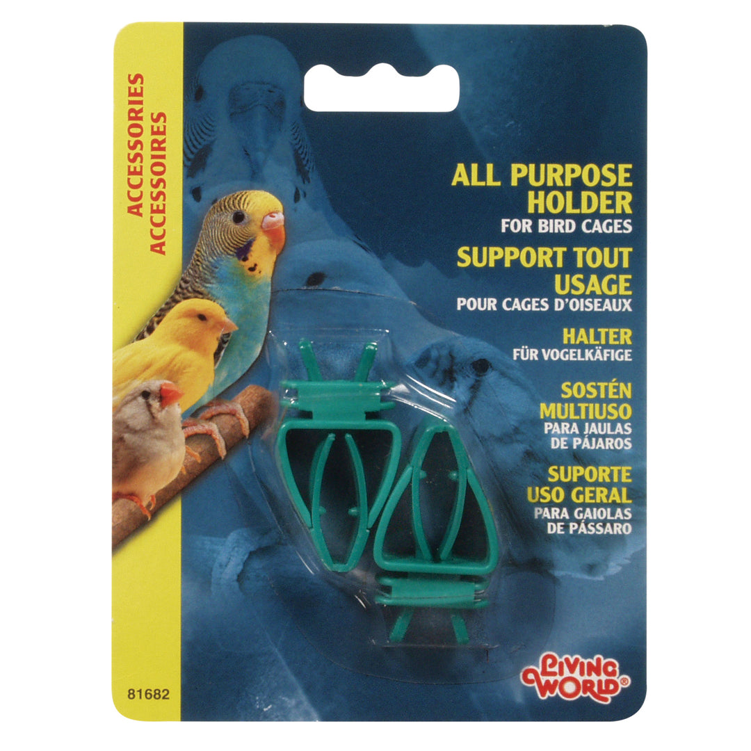 LW Supports Polyvalents en Plastique x2 pour Oiseaux
