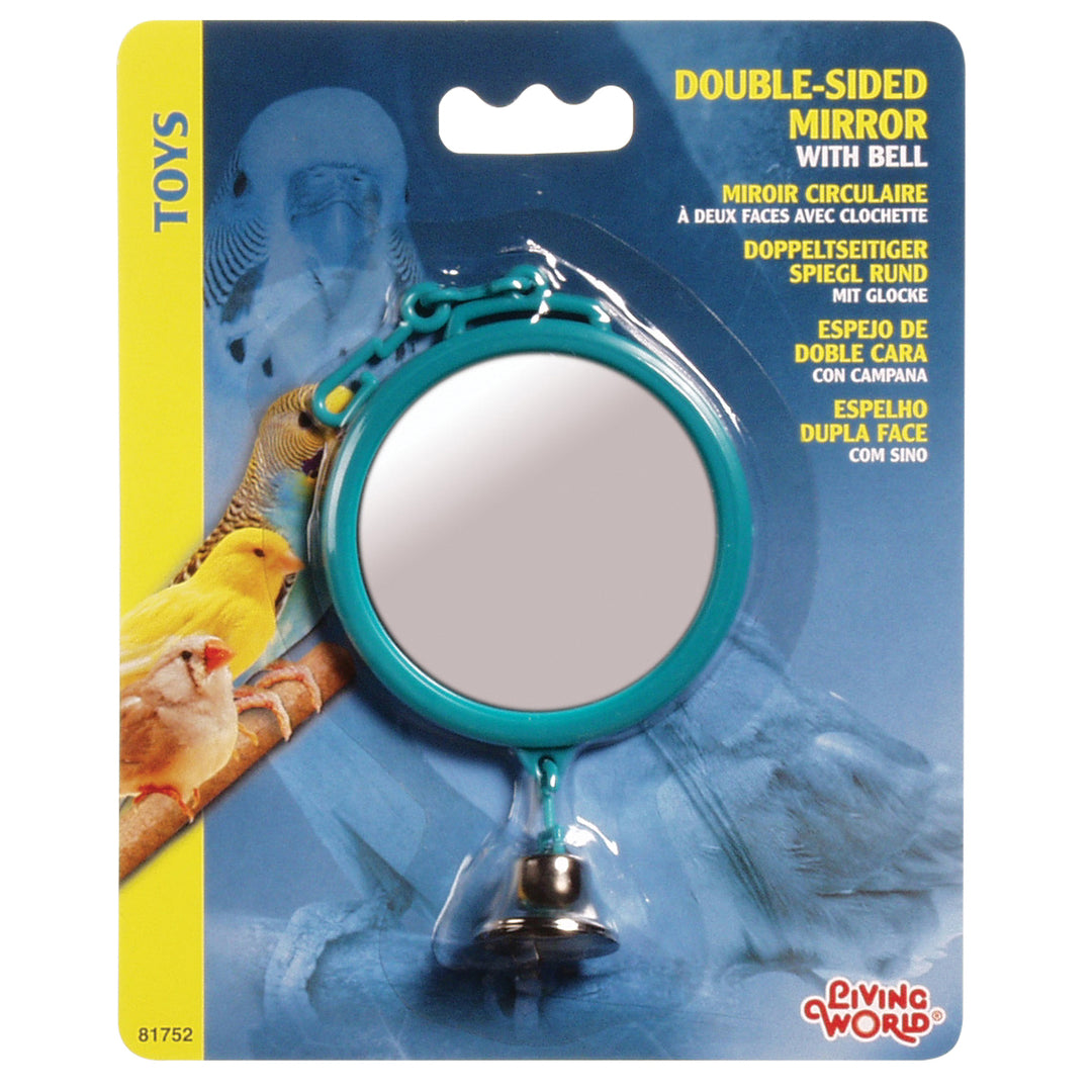 LW Mirroir Circulaire Double Face/Clochette Petits Oiseaux