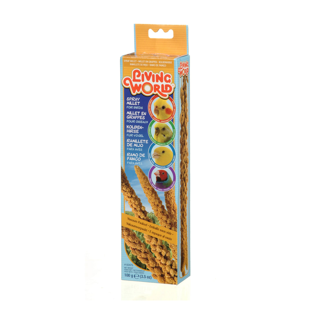 LW Gâteries Millet en Grappes, Boîte de 100g pour Oiseaux