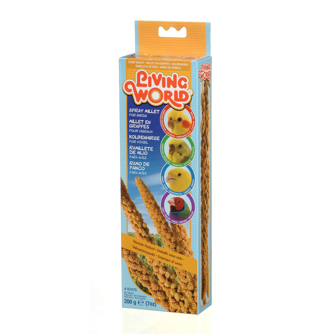 LW Gâteries Millet en Grappes, Boîte de 200g pour Oiseaux