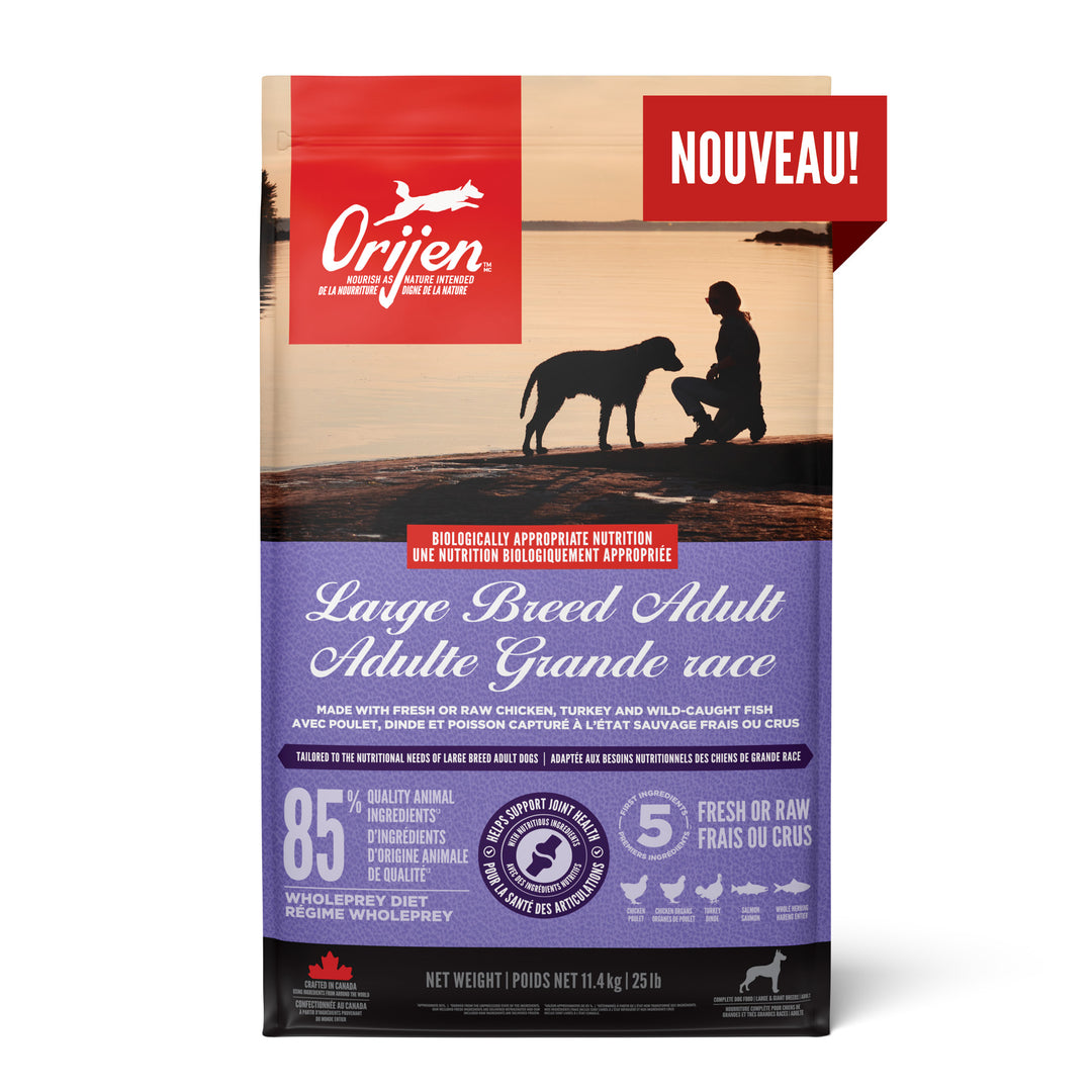 Orijen - Chien Grande Race Adulte - Nourriture Sèche Sans Grains pour Chiens