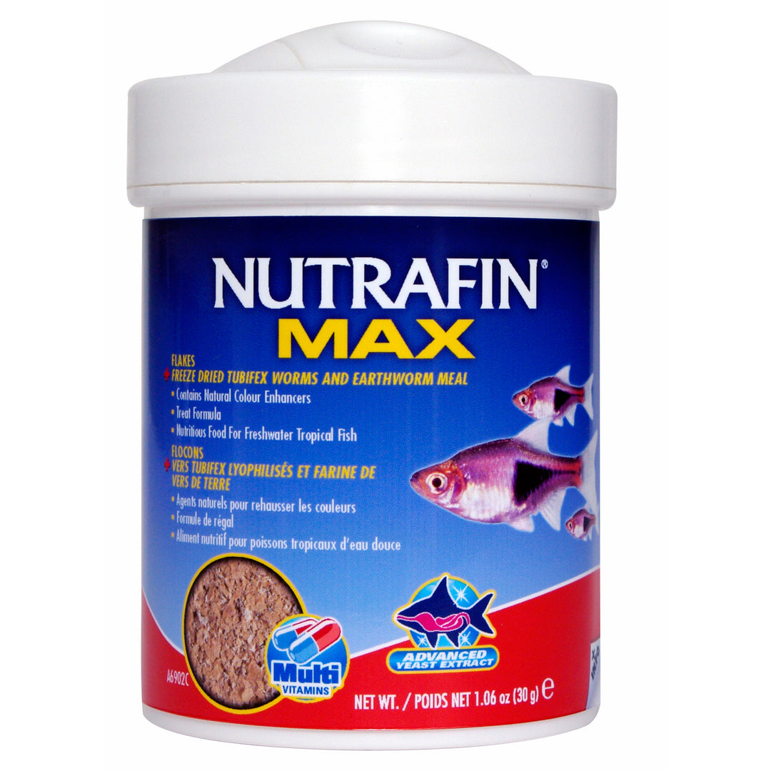 NUTRAFIN MAX Nourriture Flocons Vers Tubifex & Farine de Vers 30g