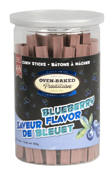 OBT Gâteries Chien Bâtons Saveur Bleuet 500g