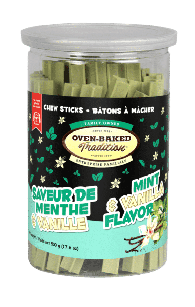 OBT Gâteries Chien Bâtons Saveur Menthe & Vanille 500g