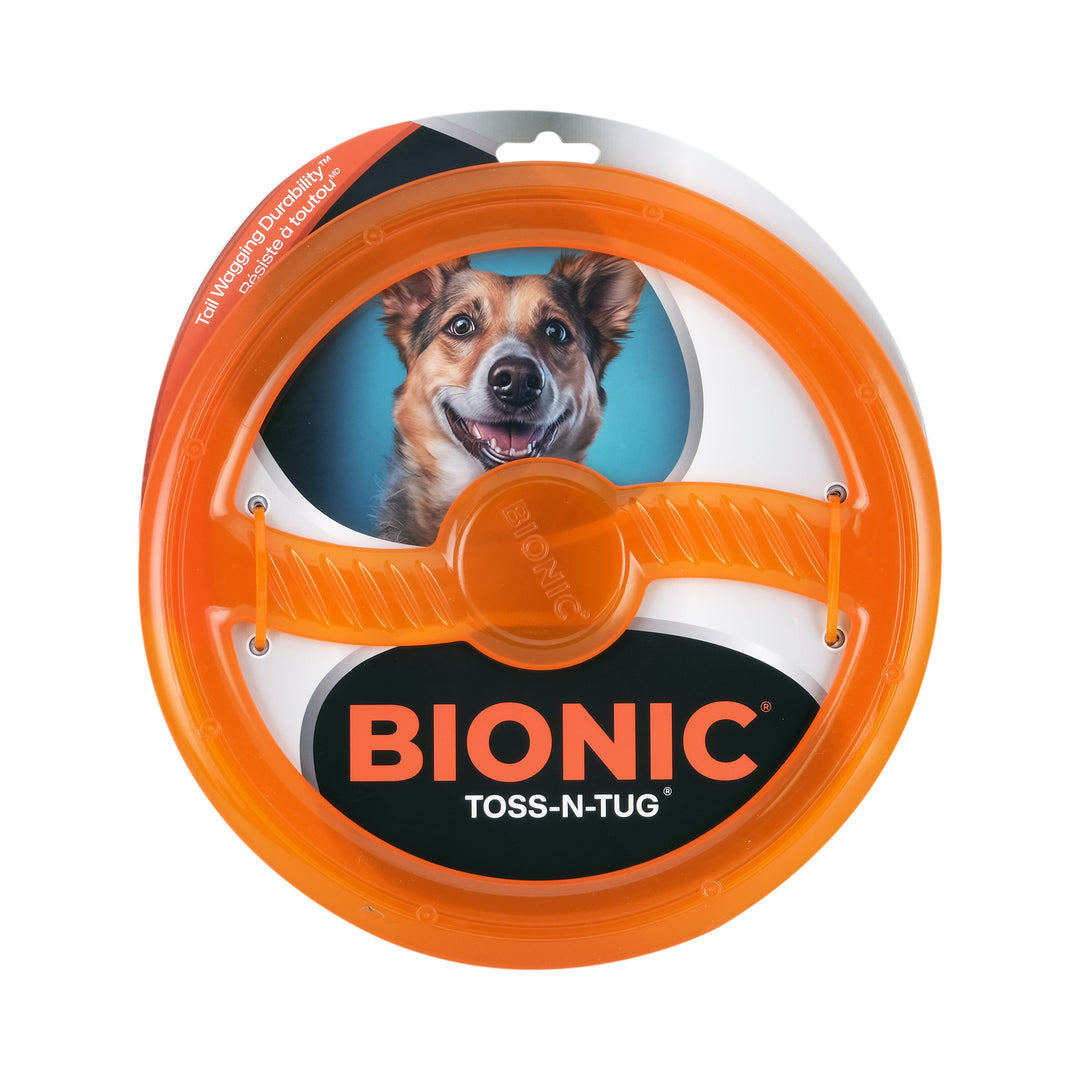 BIONIC Jouet Chien Anneau Toss-N-Tug 9"