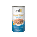Voir l’image dans la galerie, CATIT DIVINE SHREDS Chat Thon, Poulet &amp; Wakamé en Gelée 4x85g

