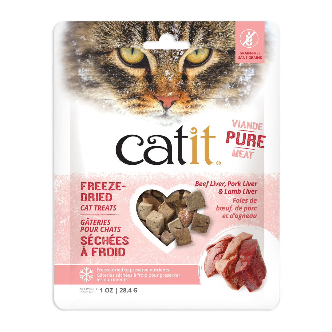 CATIT Gâteries Chat Foies de Boeuf, Porc & Agneau 28.4g