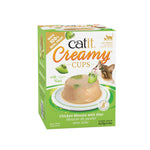 Voir l’image dans la galerie, CATIT CREAMY CUPS Gâteries Chat Poulet &amp; Kiwi 4x25g
