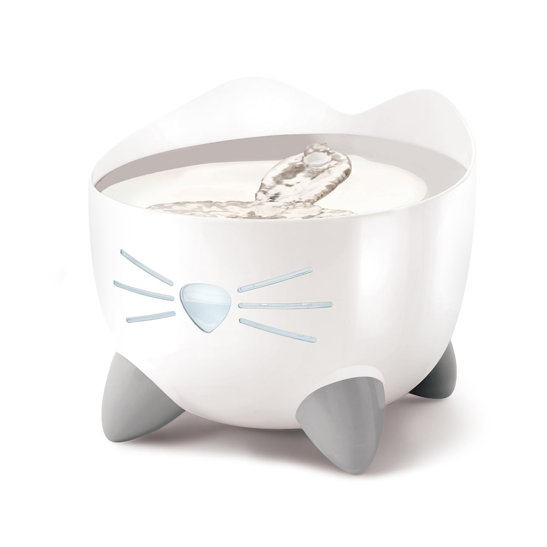 CATIT PIXI Abreuvoir Blanc Dessus Inox 2.5L