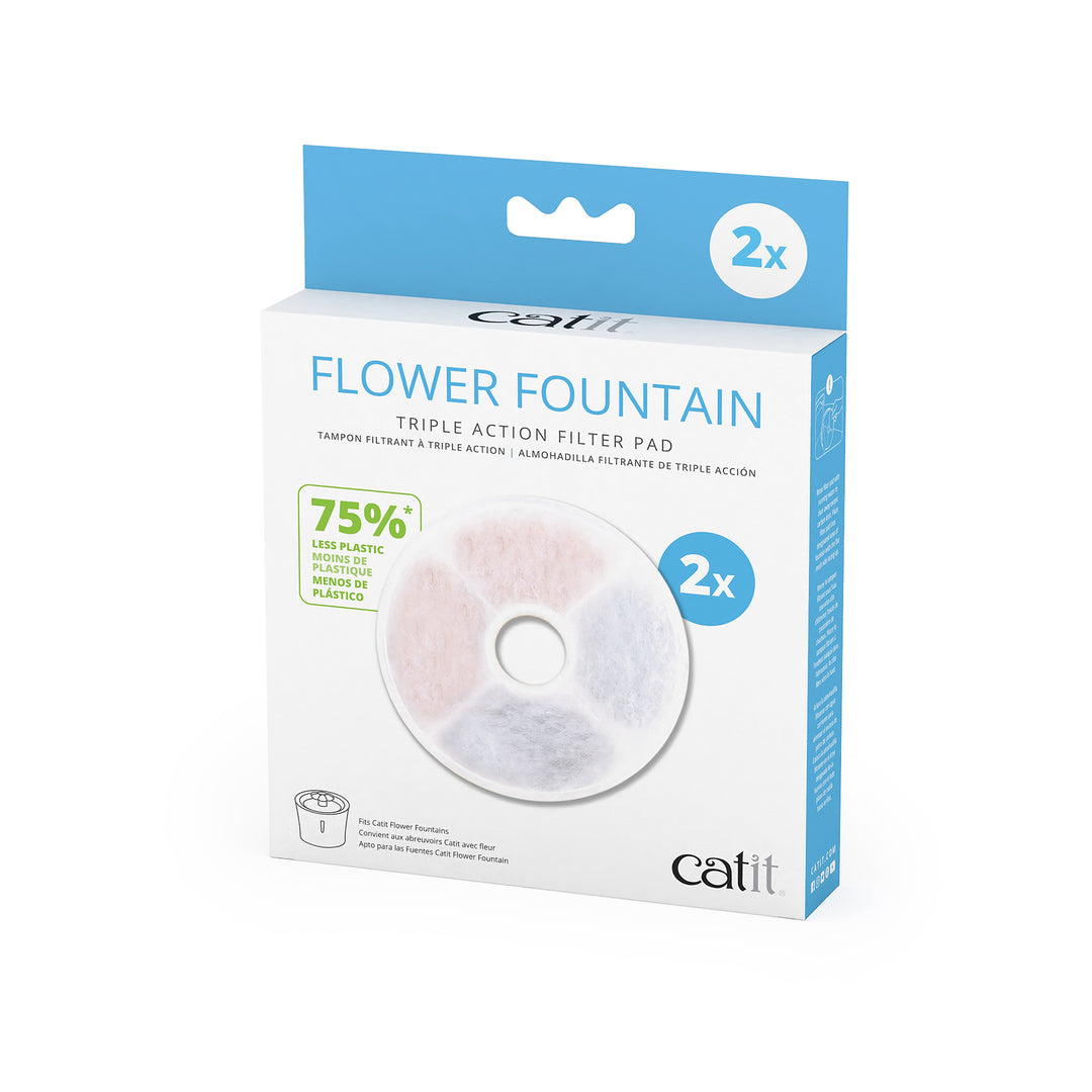 CATIT Filtres Triple Action pour Abreuvoir Fleur x2