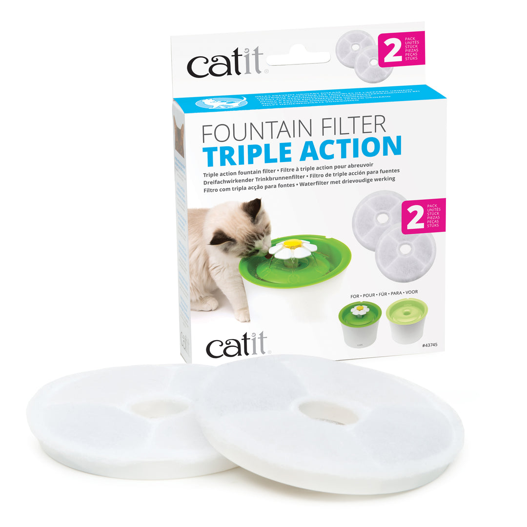 CATIT Filtres Triple Action pour Abreuvoir x2