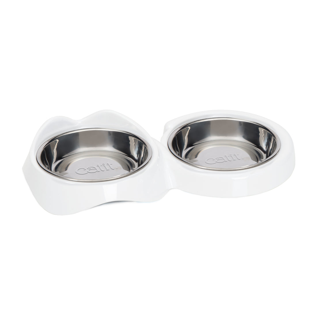 CATIT PIXI Bol de Nourrissage Double Blanc