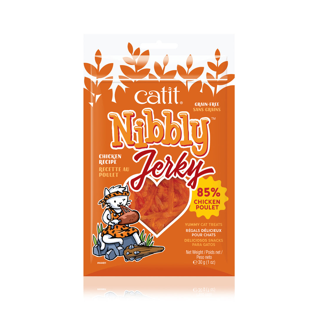 CATIT NIBBLY Gâteries Chat Jerky de Poulet 30g