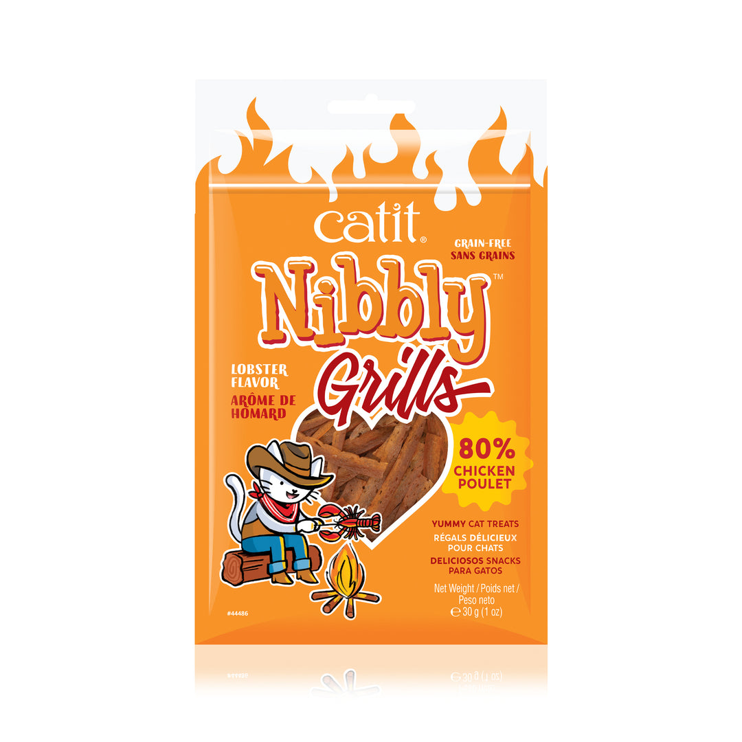 CATIT NIBBLY GRILLS Gâteries Chat Poulet & Homard 30g