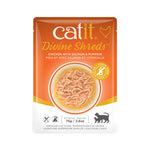 Voir l’image dans la galerie, CATIT DIVINE SHREDS Chat Poulet, Saumon &amp; Citrouilles en Bouillon 75g
