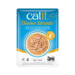 Voir l’image dans la galerie, CATIT DIVINE SHREDS Chat Thon, Poulet &amp; Wakamé 75g
