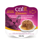 Voir l’image dans la galerie, CATIT DINNER Chat Poisson, Saumon &amp; Haricots Verts en Sauce 80g
