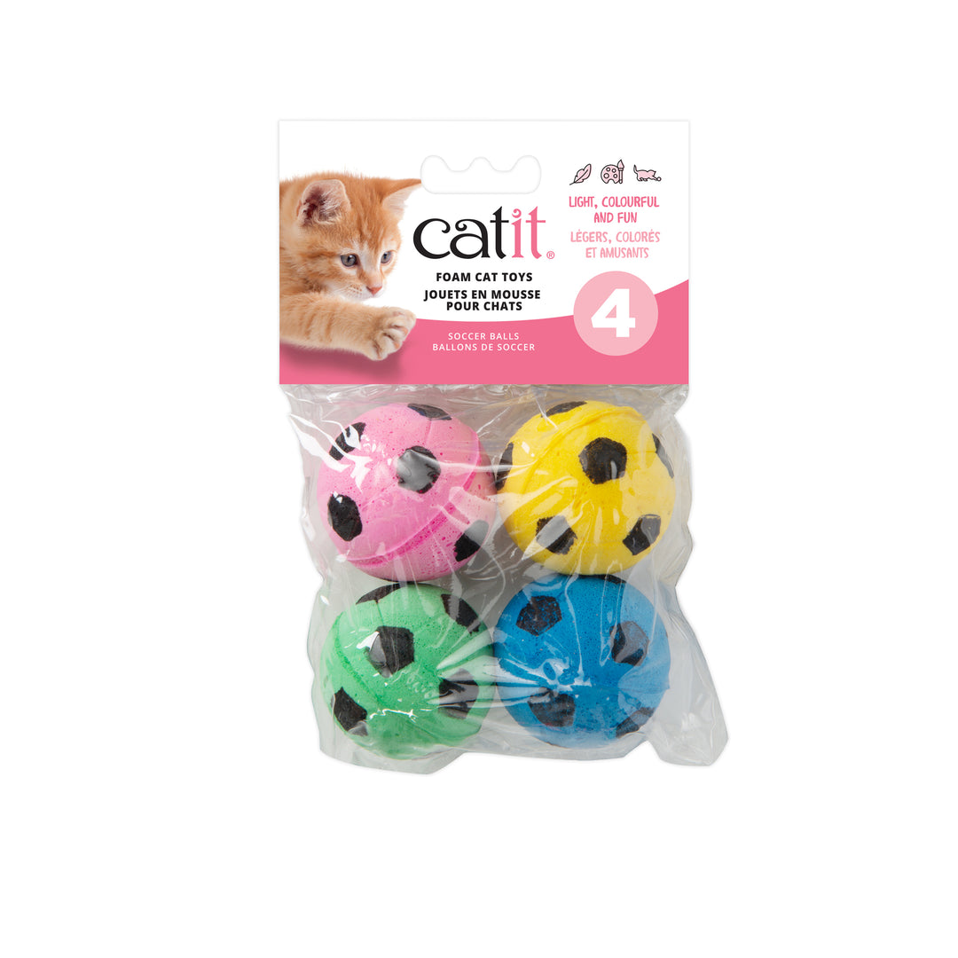 CATIT FOAMIES Jouet Chat Ballons de Soccer en Éponge