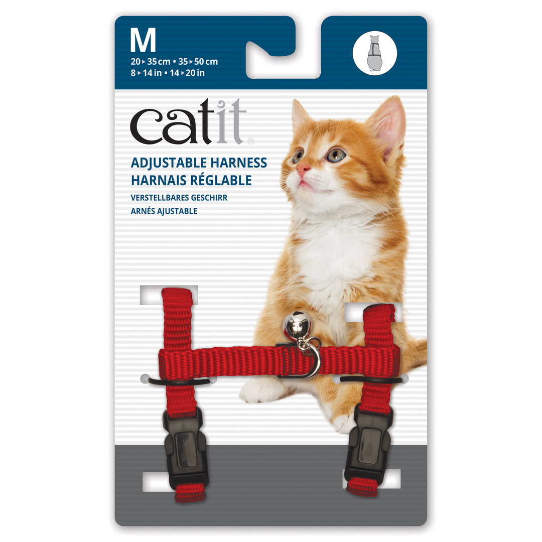 CATIT Harnais Nylon M 10-16" Rouge