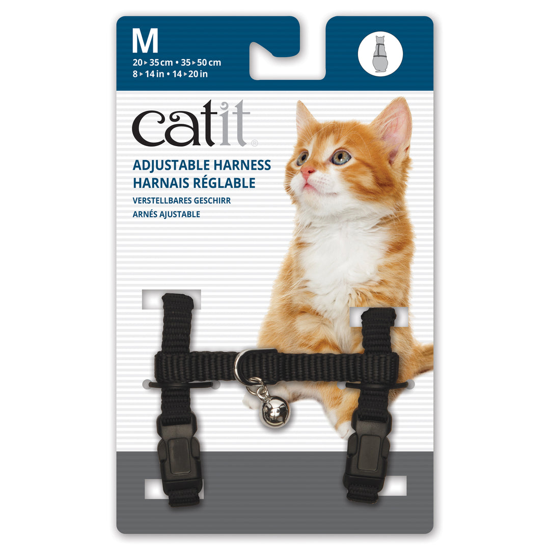 CATIT Harnais Nylon M 10-16" Noir