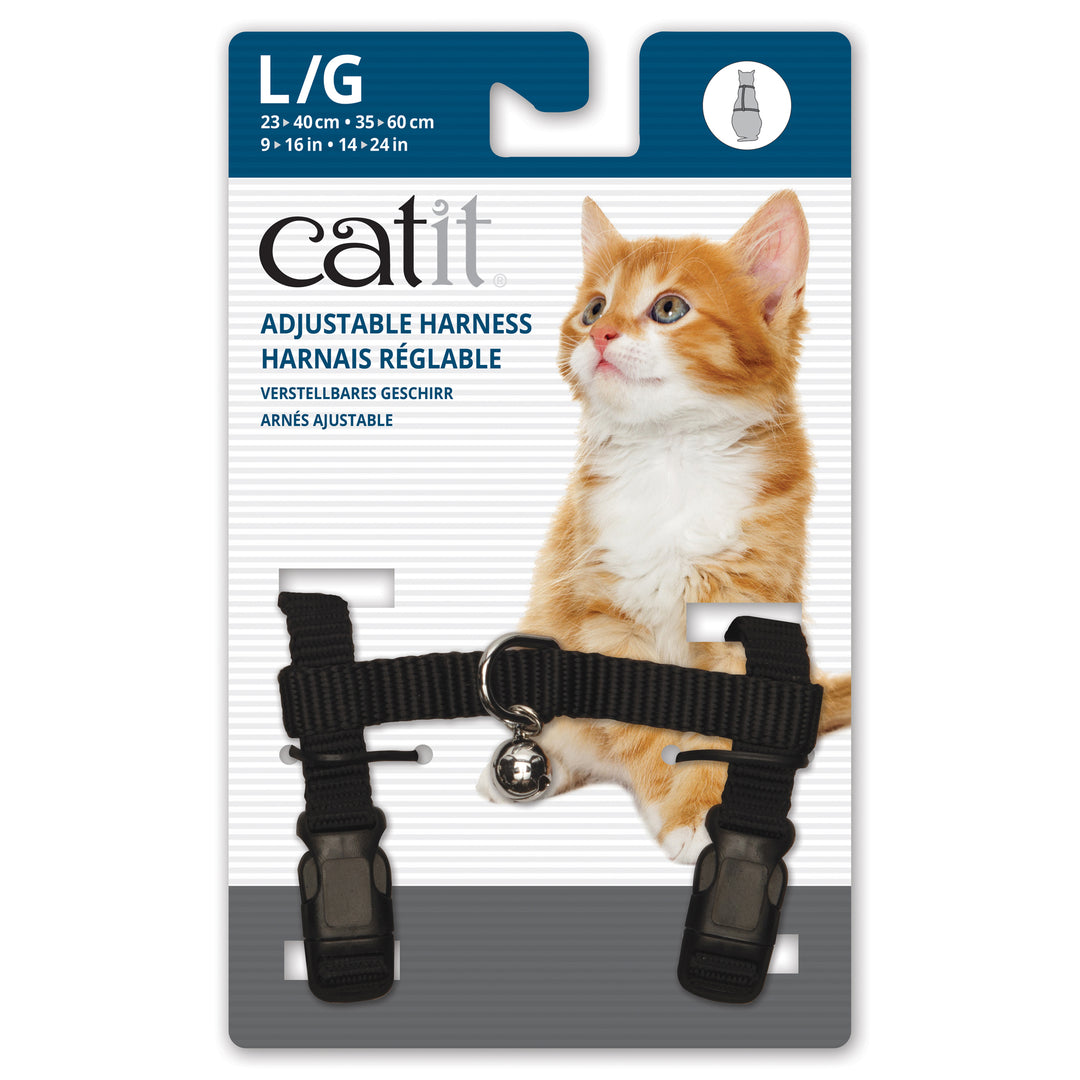 CATIT Harnais Nylon L 10-16" Noir
