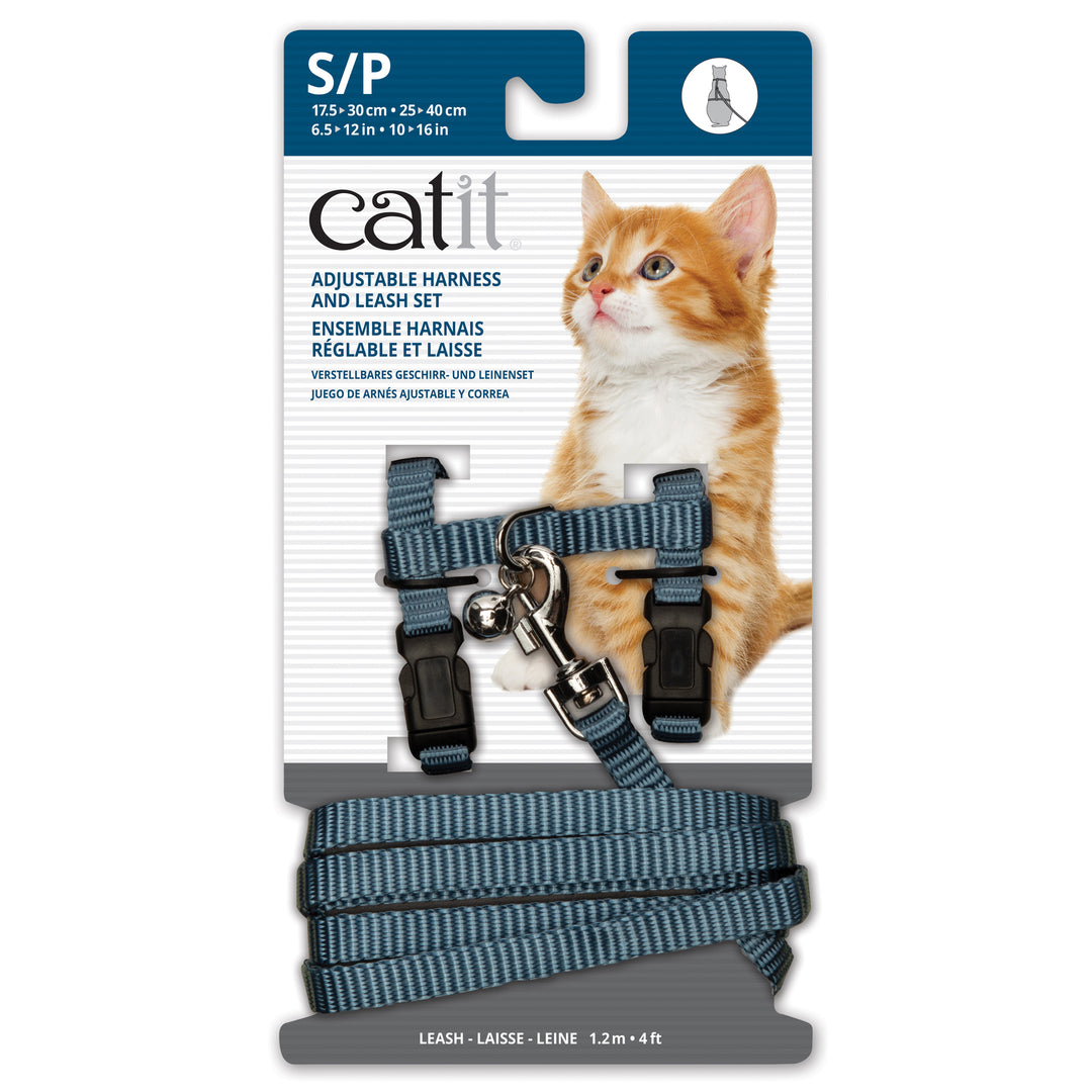 CATIT Harnais et Laisse S 10-16" Bleu
