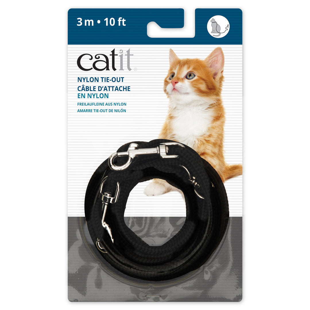 CATIT Câble d'Attache Noir 10'