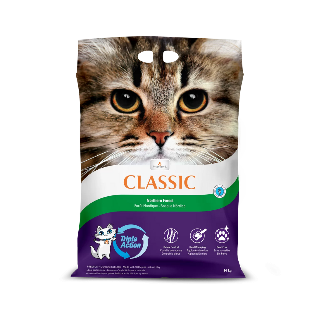 Intersand Classic - Forêt de Pin - Litière Agglomérante pour Chats