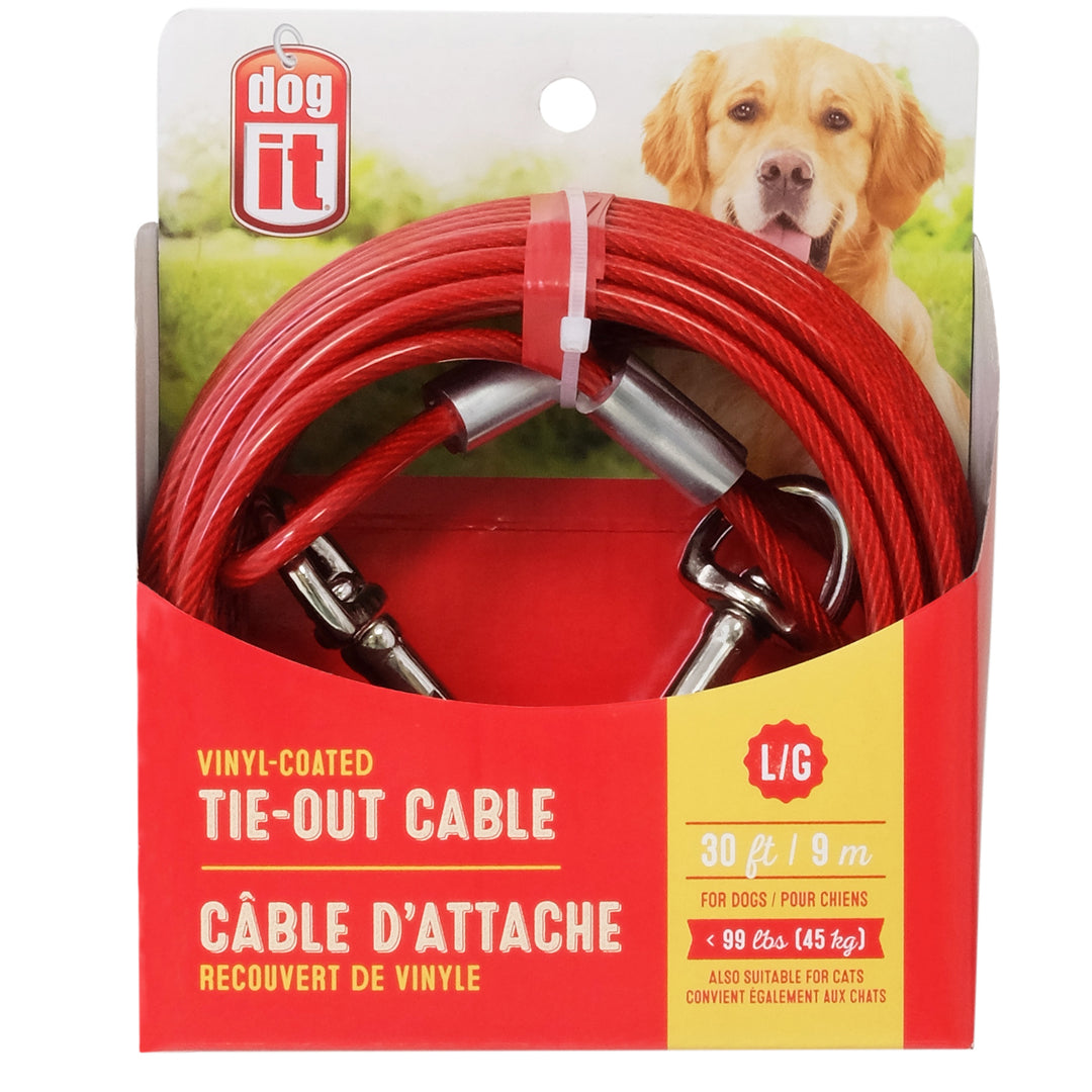 DOGIT Câble d'Attache L 30" Rouge