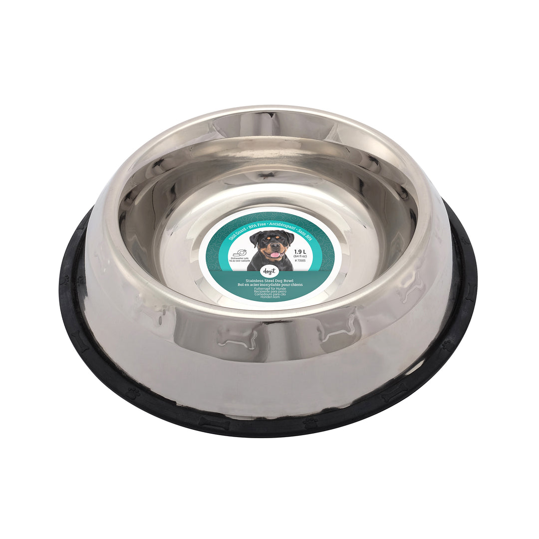 DOGIT Bol Antidérapant Inox 64oz XL