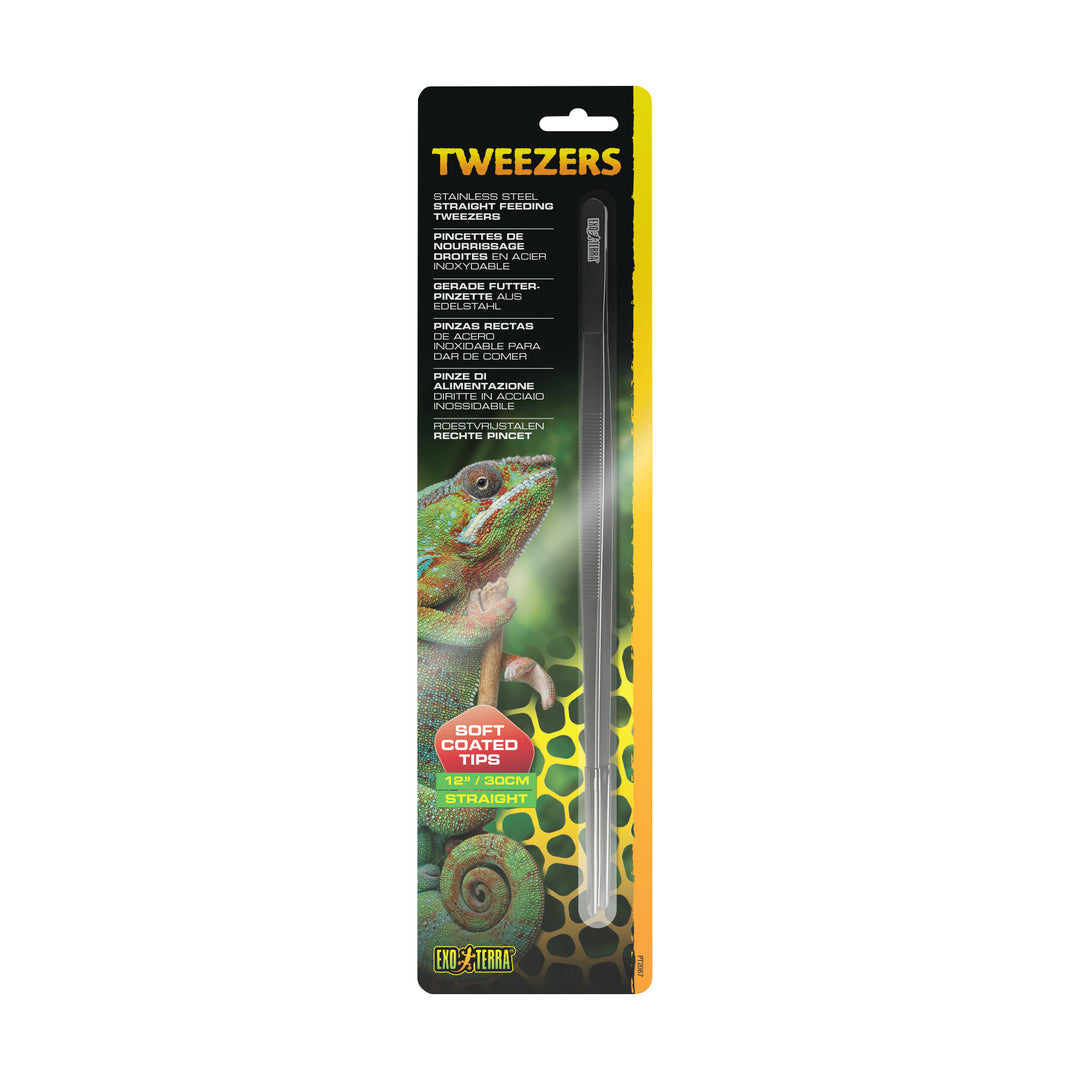 EXO TERRA Pince Nourrisage Inox Droites 12" pour Reptiles