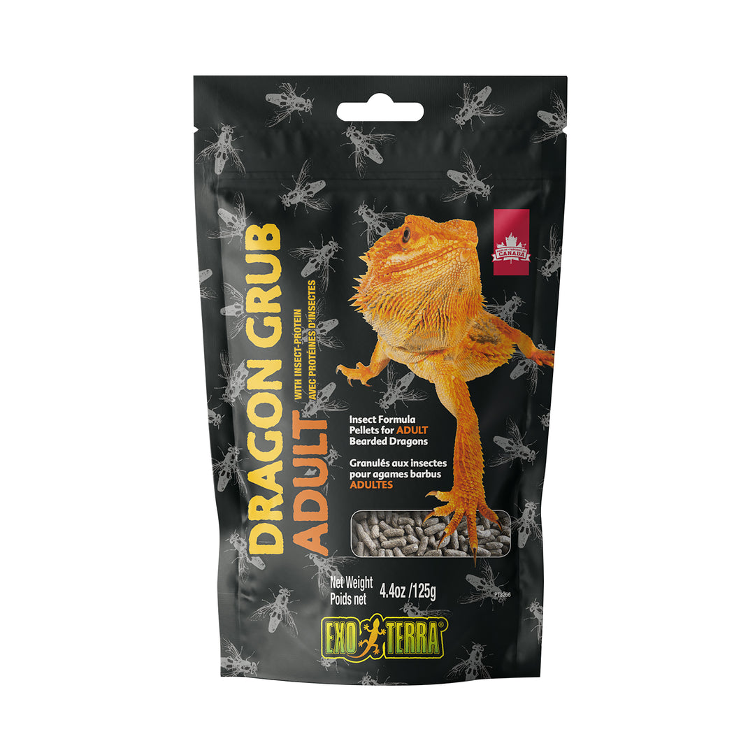 EXO TERRA Nourriture Granulés Dragon Grub Barbus Adultes 125g