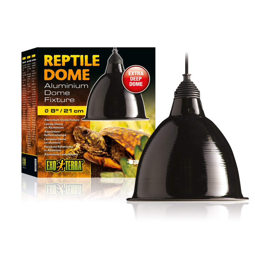 EXO TERRA Dôme d'Éclairage en Aluminium 8" L pour Reptiles