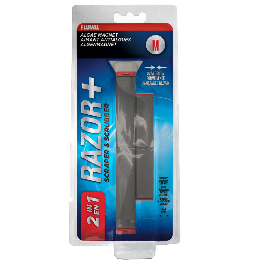 FLUVAL Aimant Antialgues 2 en 1 Razor+ M pour Aquarium