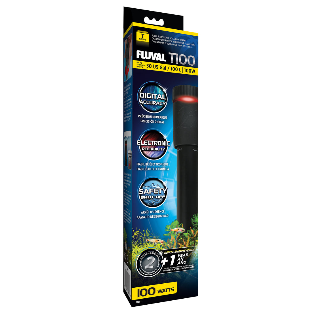FLUVAL T100 Chauffe-Eau Électronique 100W pour Aquarium