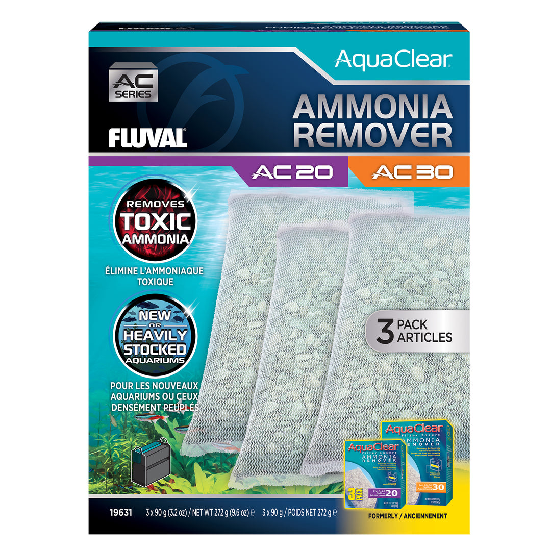 FLUVAL AC20/30 Neutralisant d'Ammoniaque x3 pour Aquarium