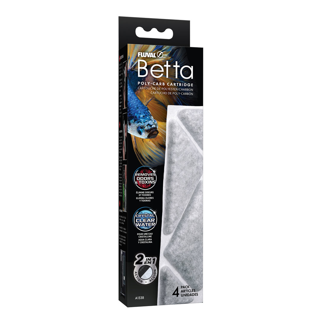 FLUVAL Betta Cartouches Charbon pour 20L 35g x4